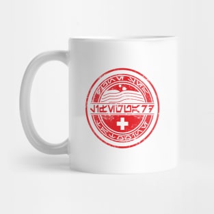 Dune Sea Lifeguard Red [Aurebesh Distressed] Mug